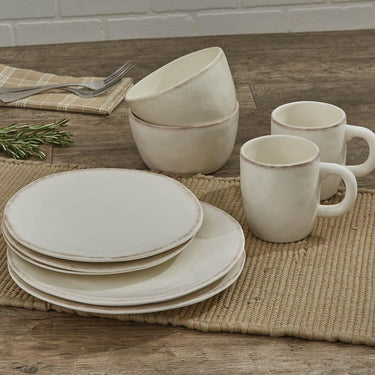 Villager Salad Plates - Cream Plain Set of 4 Park Designs - The Fox Decor